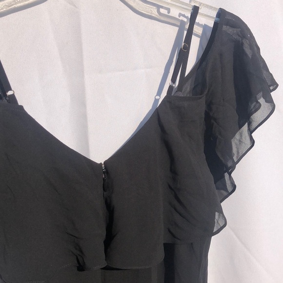 New Guess Marciano sleeveless chiffon Ruffle Bodysuit S - Picture 5 of 7